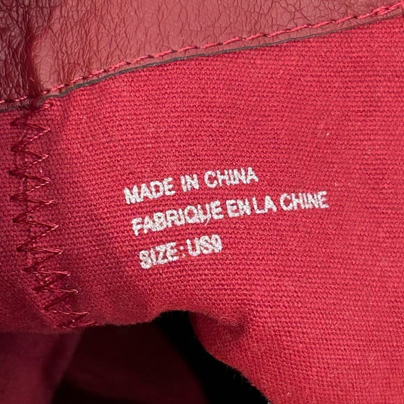 Red Suede Heeled Boot Urban Outfitters 9 - Picture 4 of 6